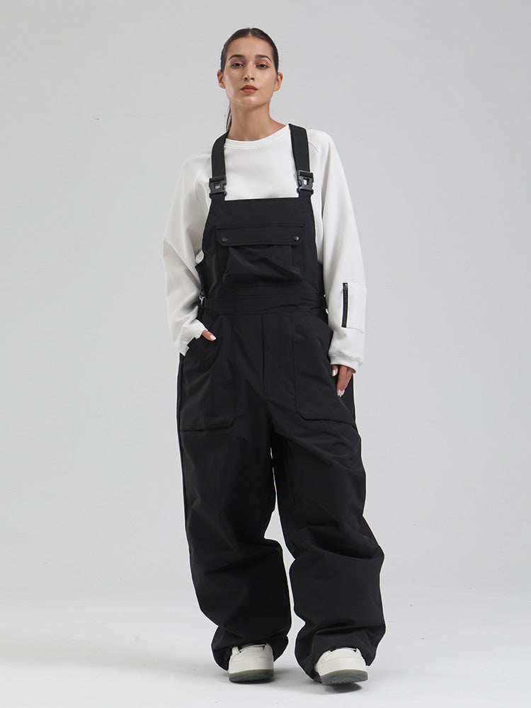 Damen-SnowMaster-Latzhose mit Isolierung und lockerem Schnitt