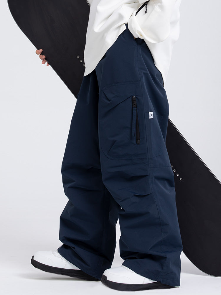 Prime Mountain Baggy-Skihose für Damen mit zwei seitlichen Cargotaschen