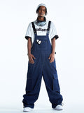 RenChill Mountain Beast Denim Baggy Snow Bibs für Herren