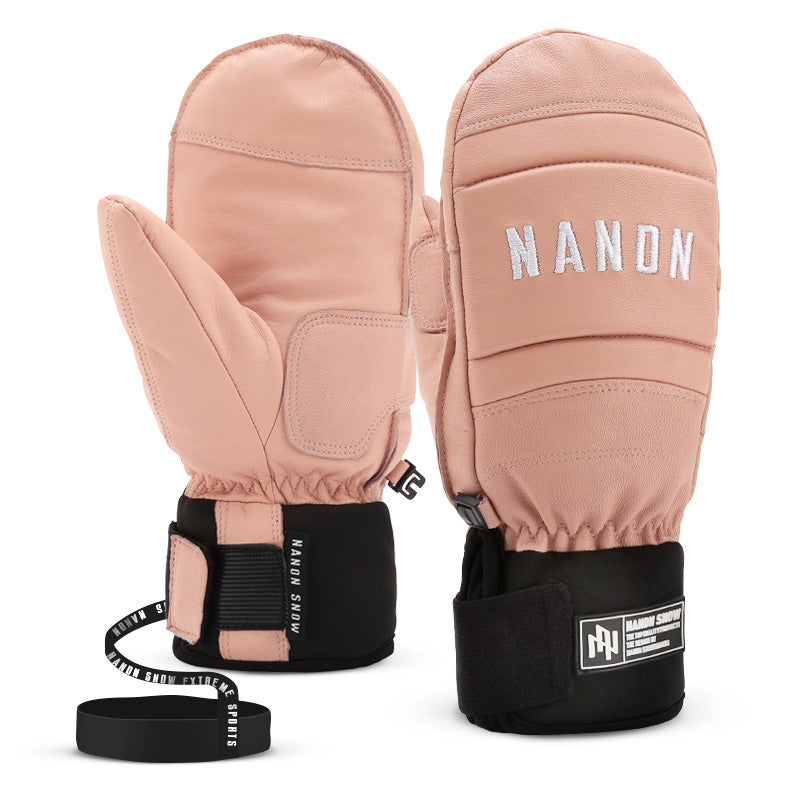 Nandn Mountain Chill Snowboardhandschuhe für Damen aus Ziegenleder, Allwetter-Snowboardhandschuhe