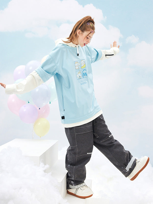Damen-Snowboard-Hoodie von Nandn x Hello Kitty