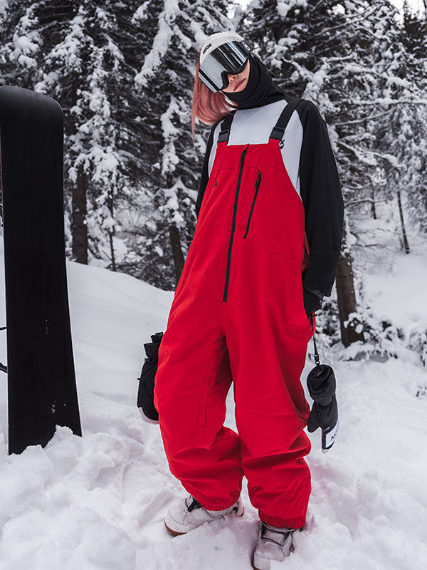 Damen Nandn Winter Star Baggy Mountain Snowboard-Ski-Latzhose