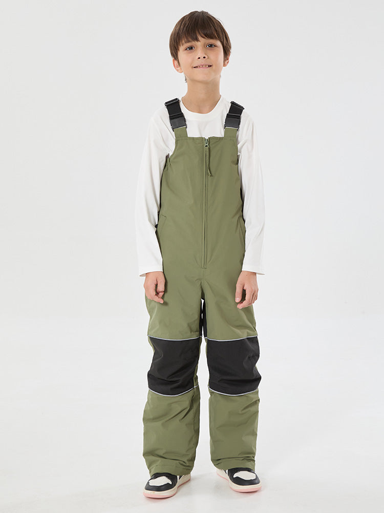 Winter Trek Light reflektierende, wasserdichte und isolierte Schneelatzhose für Jungen mit Knieschutz
