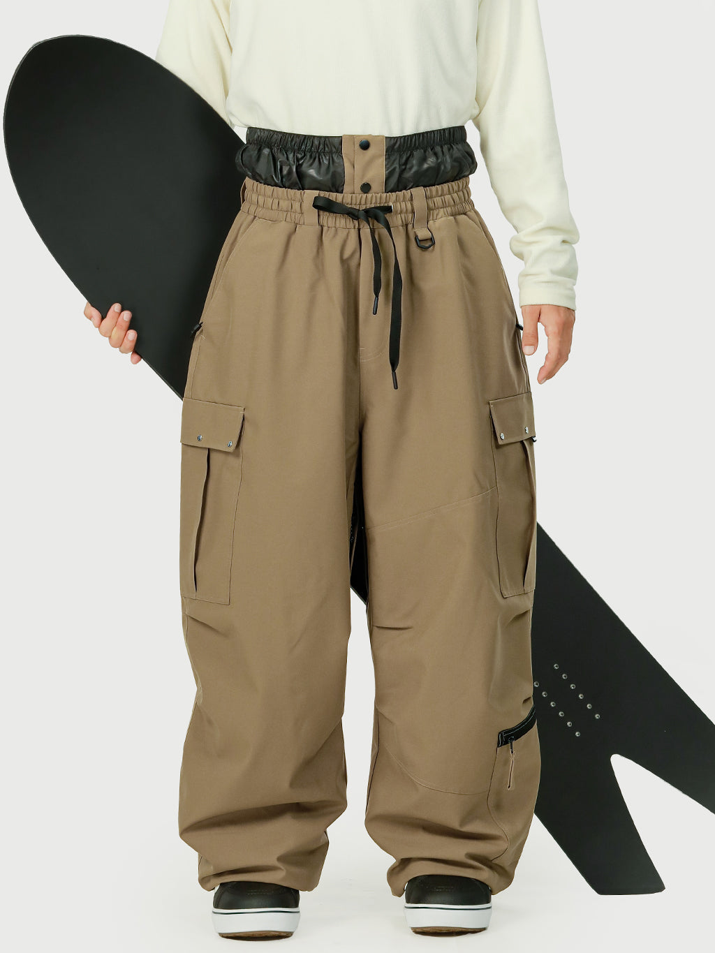 Techline Utility Cargo-Schneehose für Herren, inspiriert von Arbeitskleidung – Baggy Freestyle-Passform