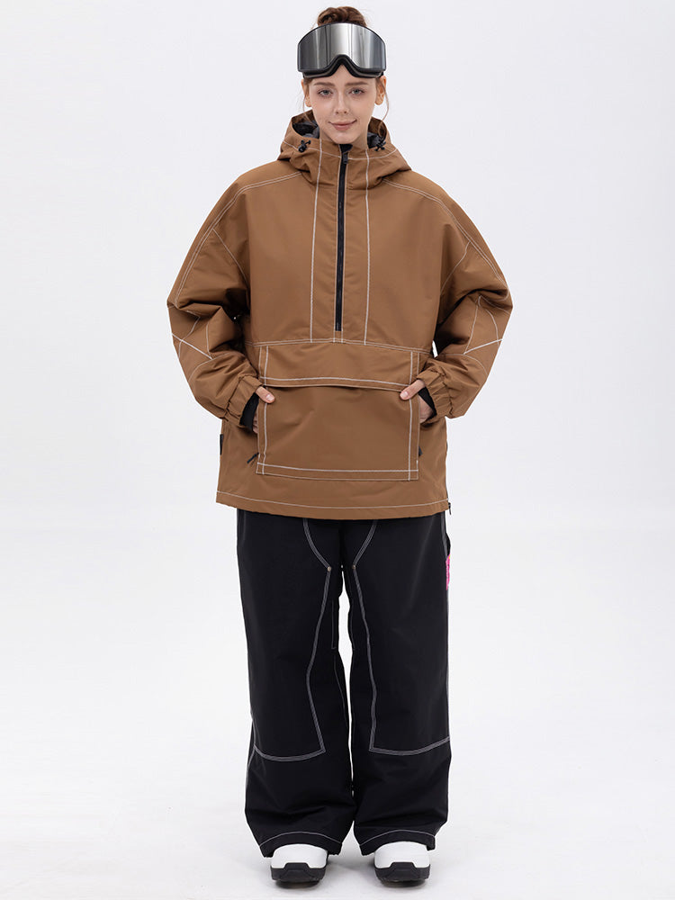 Damen-Set Mountain Vibe Pulloverjacke & Urban Freerider Baggy-Schneehose