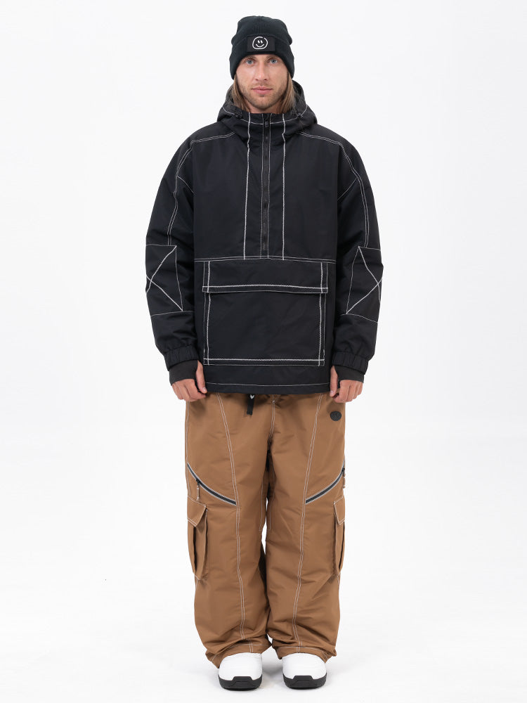 Mountain Vibe Pulloverjacke für Herren & Streetstorm Baggy-Schneehose Set