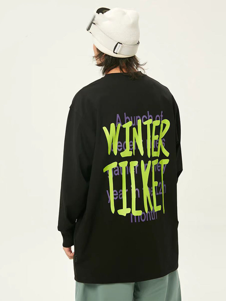 Herren Freestyle Terrain Park Baggy Langarm-T-Shirt