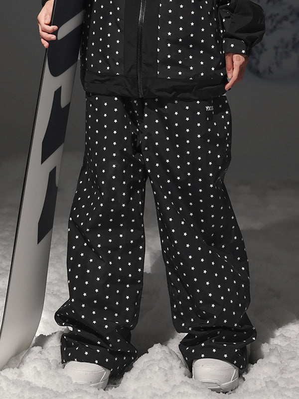 Mountain Fancy Freestyle-Skihose für Damen mit Polka-Dot- und Sternenmuster