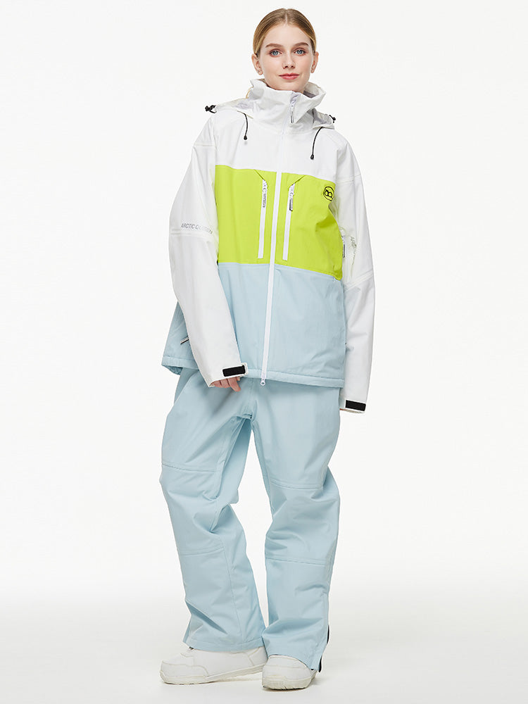 Herren-Backcountry-Bergwindjacke, Thermo-Schneeanzug mit Latzhose