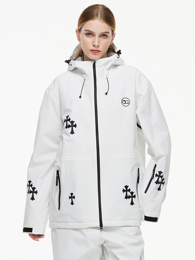 Arctic Queen Schneeflocken-Prinzessinnen-Fantasy-Schneejacke für Damen