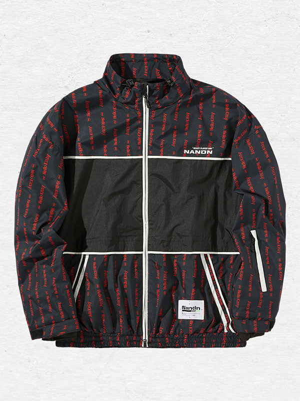 Herren-Snowboardjacke mit Nandn-Print