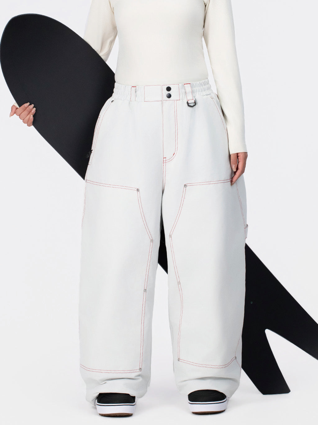 UrbanCraft Utility Freeride Baggy Snowboardhose für Damen mit verstärkten Einsätzen
