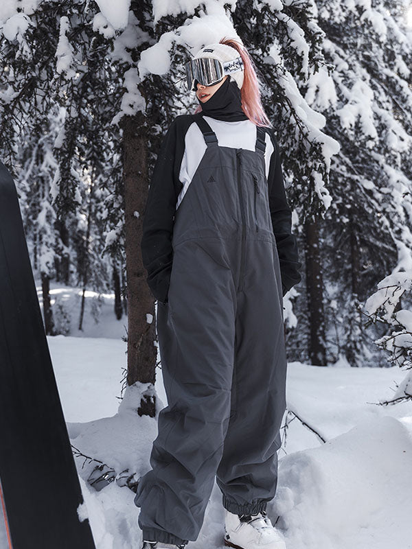 Nandn Winter Star Baggy Mountain Snowboard-Ski-Latzhose für Herren