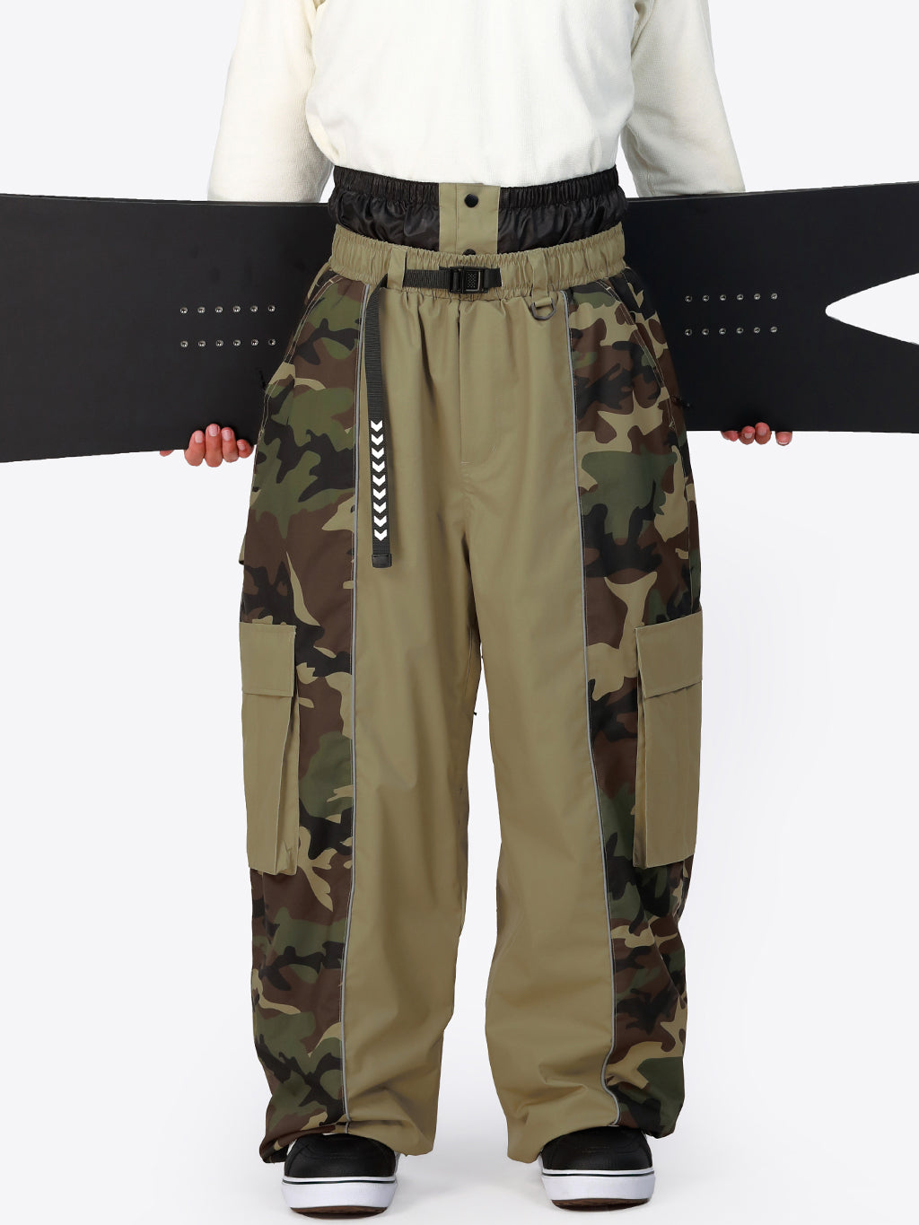 Wild Motion Herren-Schneehose mit reflektierendem Farbblock-Design und extra weitem Schnitt