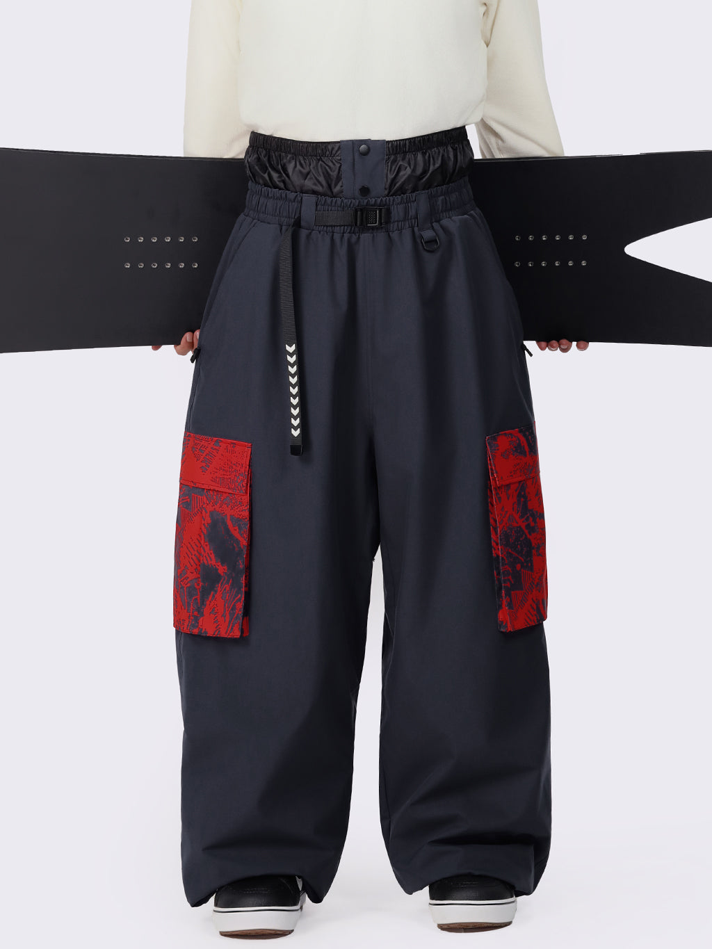Hyper Flux Urban Graffiti Freestyle Baggy Cargo Snowboardhose für Herren - Park Rider