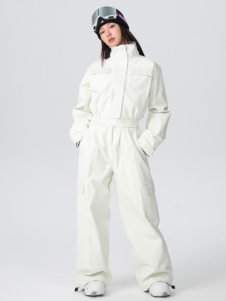 Searipe Damen-Schneeanzug-Overall mit hohem Bund, Alpine Flow, lockerer Passform