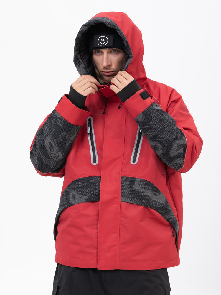 Chillform Glow Trail Reflektierende Camo-Schneejacke für Herren