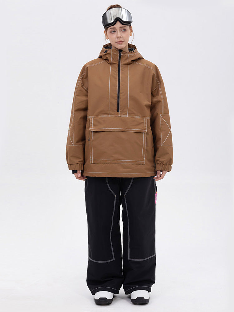 Damen-Set Mountain Vibe Pulloverjacke & Urban Freerider Baggy-Schneehose