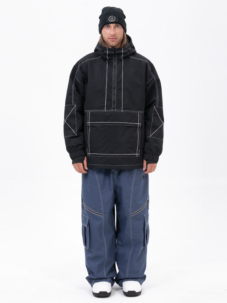 Mountain Vibe Pulloverjacke für Herren & Streetstorm Baggy-Schneehose Set