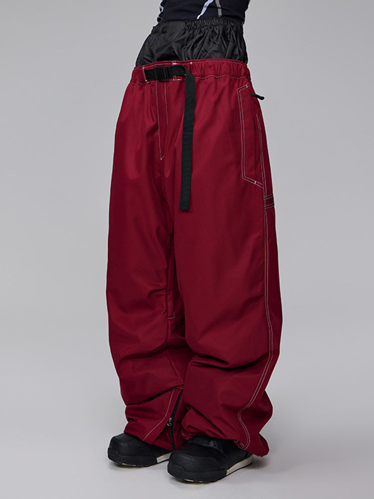 Damen Mountain Freerider Freestyle Snowboard Denim Jeans Baggy Snow Pants