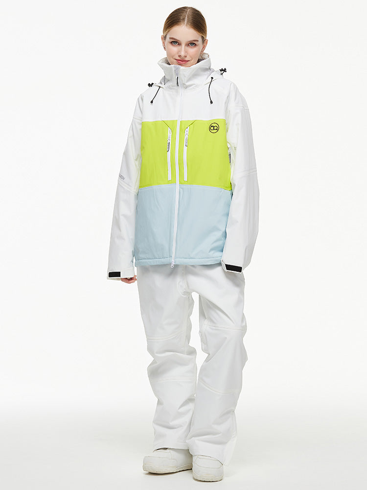 Herren-Backcountry-Bergwindjacke, Thermo-Schneeanzug mit Latzhose
