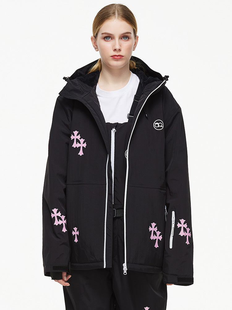 Arctic Queen Schneeflocken-Prinzessinnen-Fantasy-Schneejacke für Damen