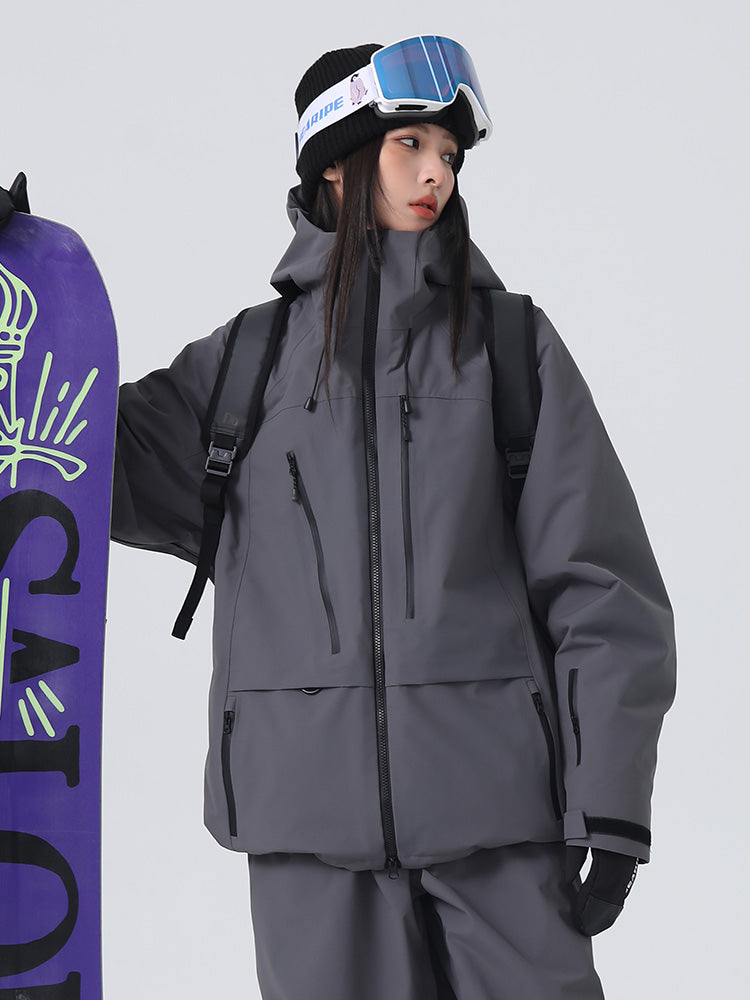 Searipe Unisex Urban Ridge Mountain Freeride Baggy Schneejacke für Damen und Herren