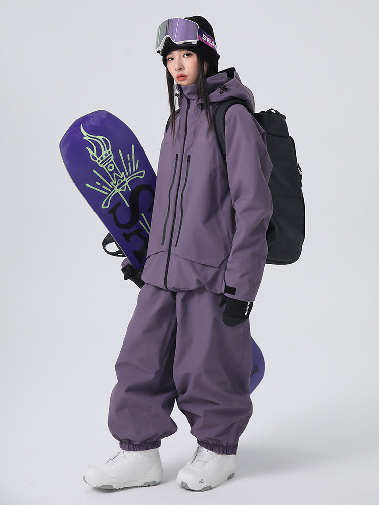 Searipe Unisex Ridge Master Mountain Freerider Baggy Schneeanzug für Damen und Herren