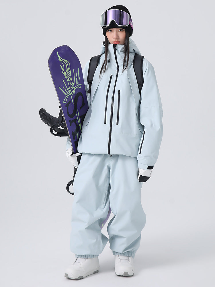 Searipe Unisex Strapazierfähiger Mountain Rider All-Terrain Baggy Schneeanzug für Damen und Herren