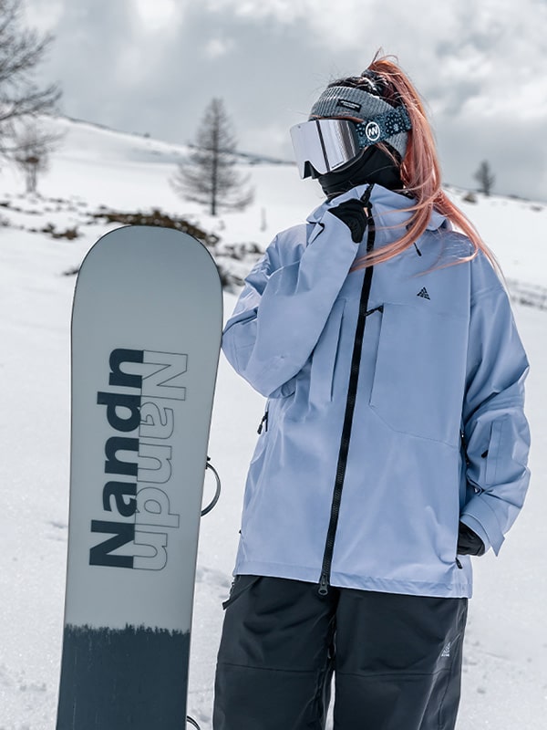 Nandn 3L Arctic Blitz wasserdichte Snowboardjacke für Damen