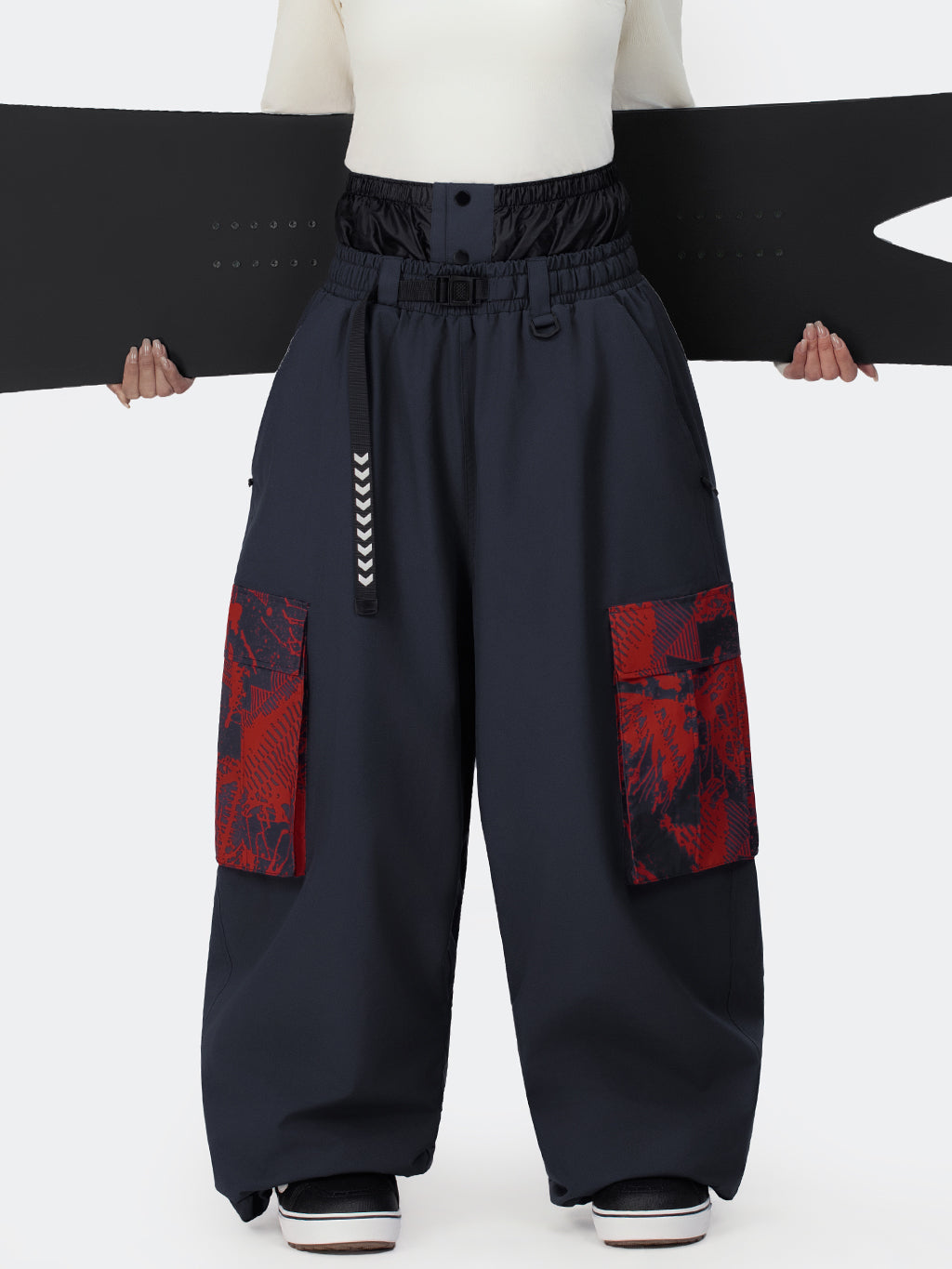 Hyper Flux Urban Graffiti Freestyle Baggy Cargo Snowboardhose für Damen - Park Rider