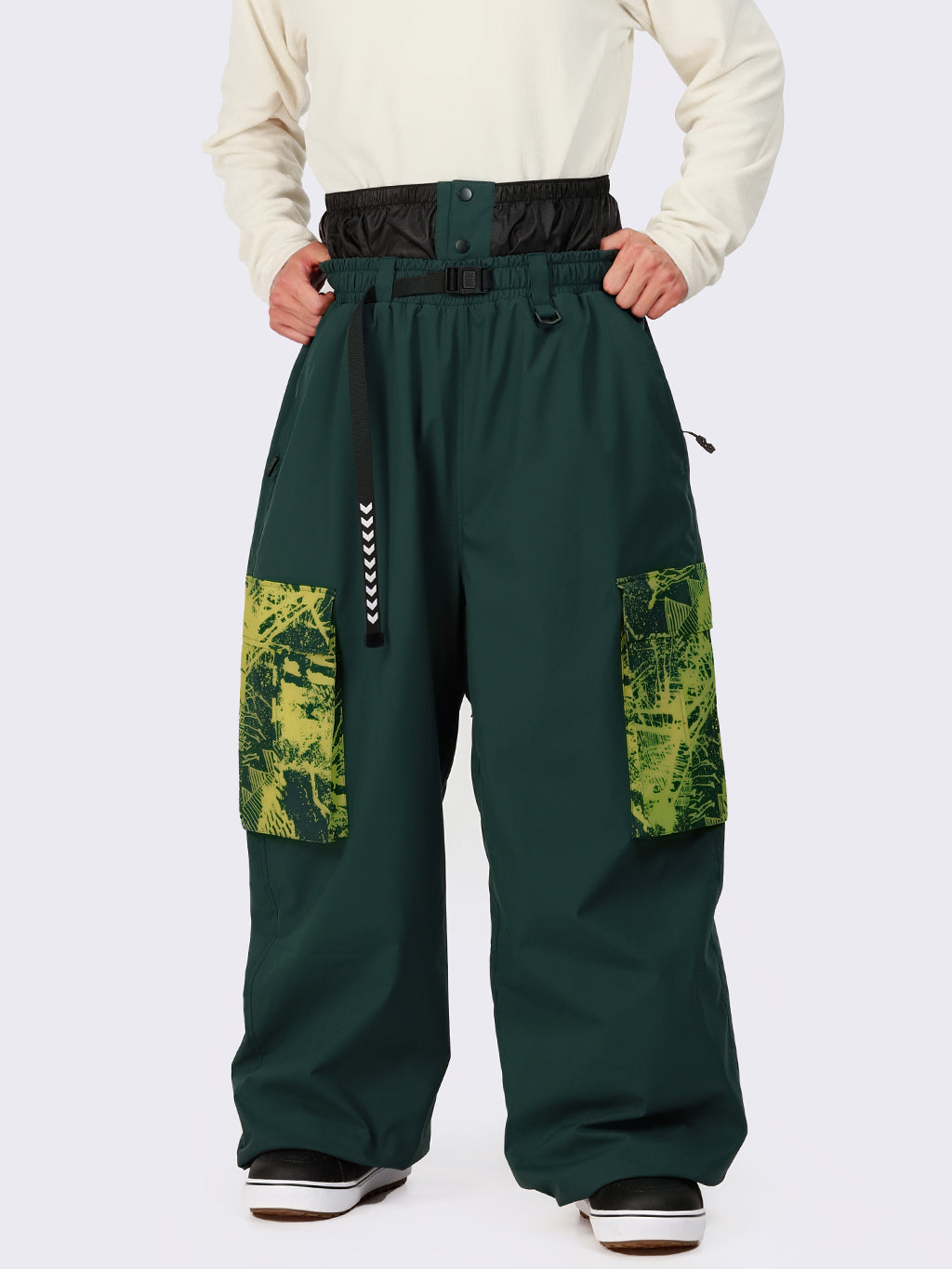 Hyper Flux Urban Graffiti Freestyle Baggy Cargo Snowboardhose für Herren - Park Rider