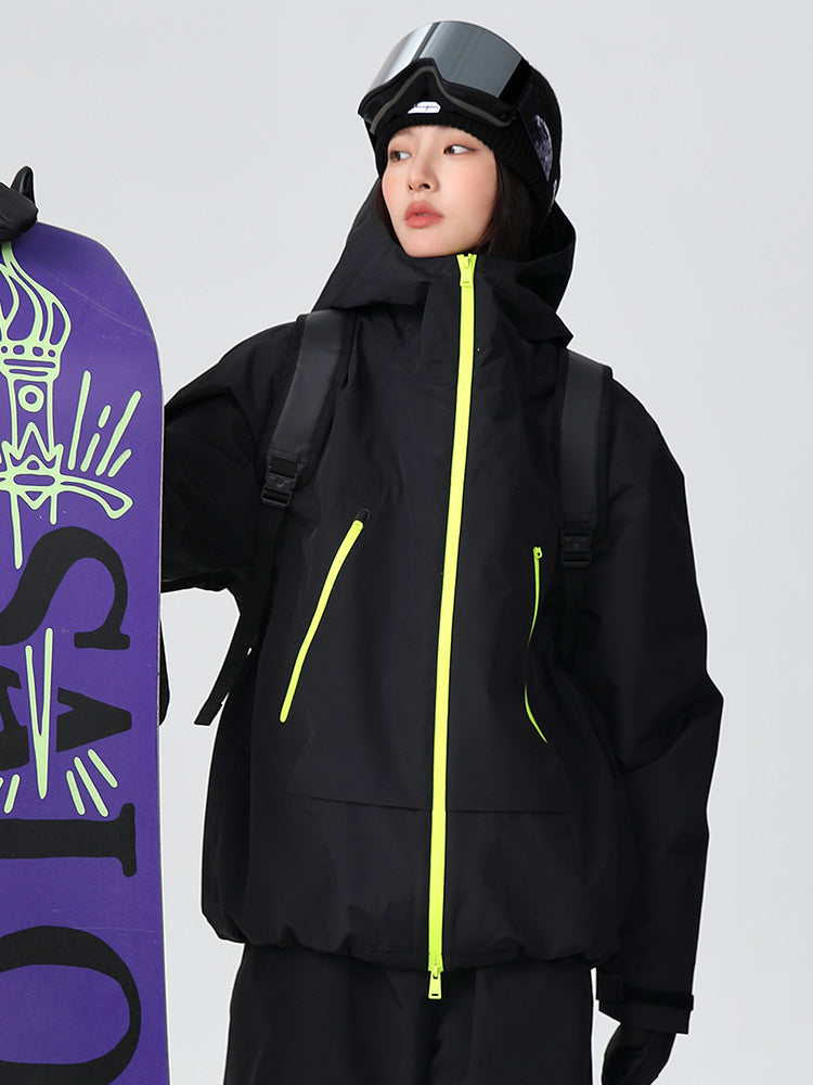 Searipe Damen-Skijacke „Durable Mountain Pro“ – Allwetter-Schneejacke im Baggy-Stil