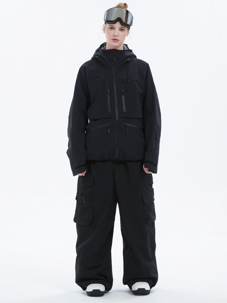 Strapazierfähiger Damen-Schneeanzug von Steeze HypeShred, Baggy Utility Cargo