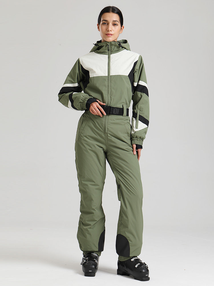 Gsou Snow ChillTrack Classic Retro Skianzug für Damen – Vintage-Skioutfits der 80er Jahre