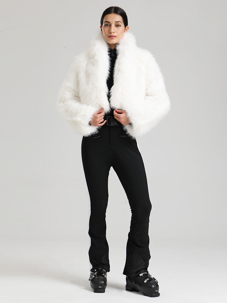 Glacier Vogue Ski-Overall für Damen & Delish Jacke aus flauschigem Kunstpelz
