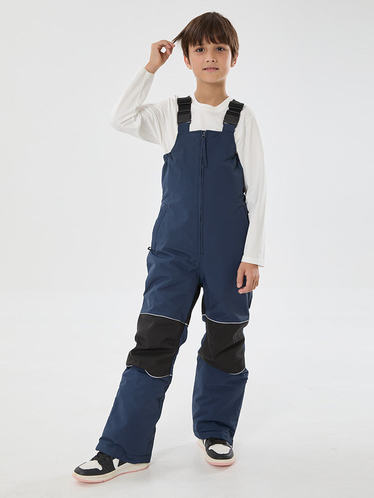 Winter Trek Light reflektierende, wasserdichte und isolierte Schneelatzhose für Jungen mit Knieschutz