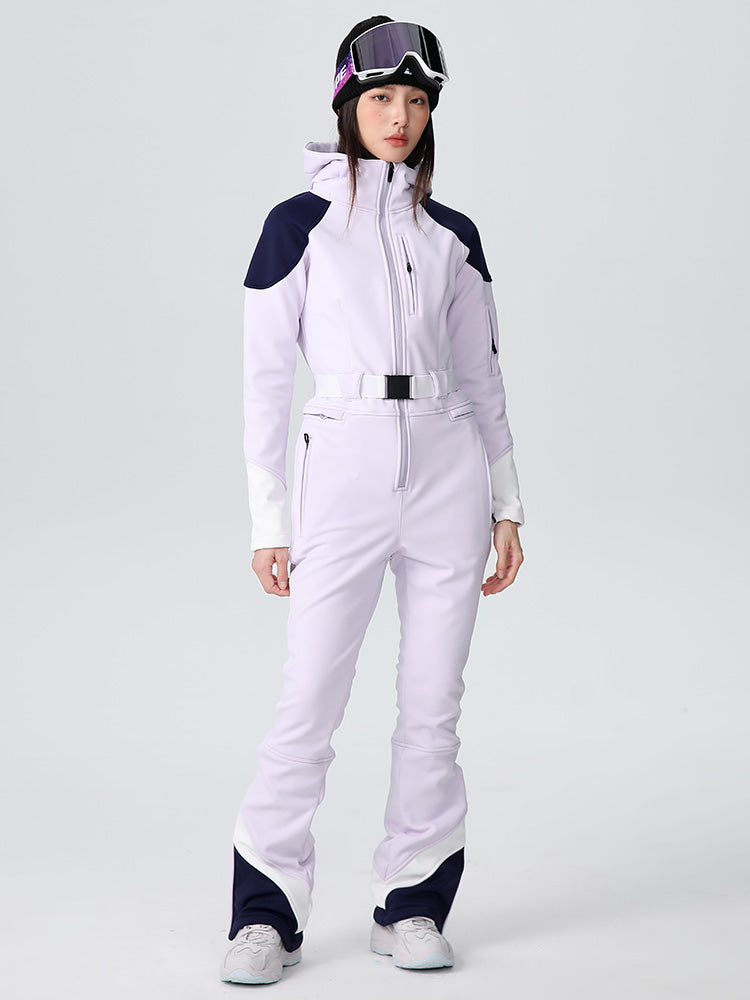 Searipe Damen-Skioverall im Retro-Stil mit elegantem Stretch-Schnitt