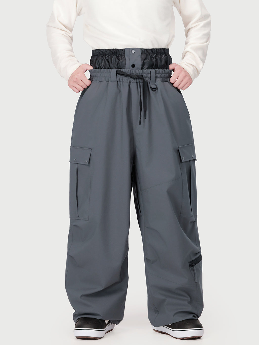 Techline Utility Cargo-Schneehose für Herren, inspiriert von Arbeitskleidung – Baggy Freestyle-Passform