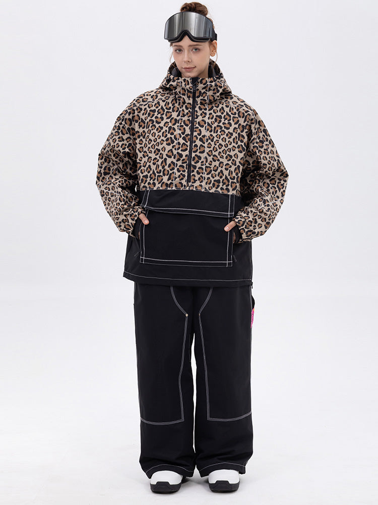 Damen-Set Mountain Vibe Pulloverjacke & Urban Freerider Baggy-Schneehose