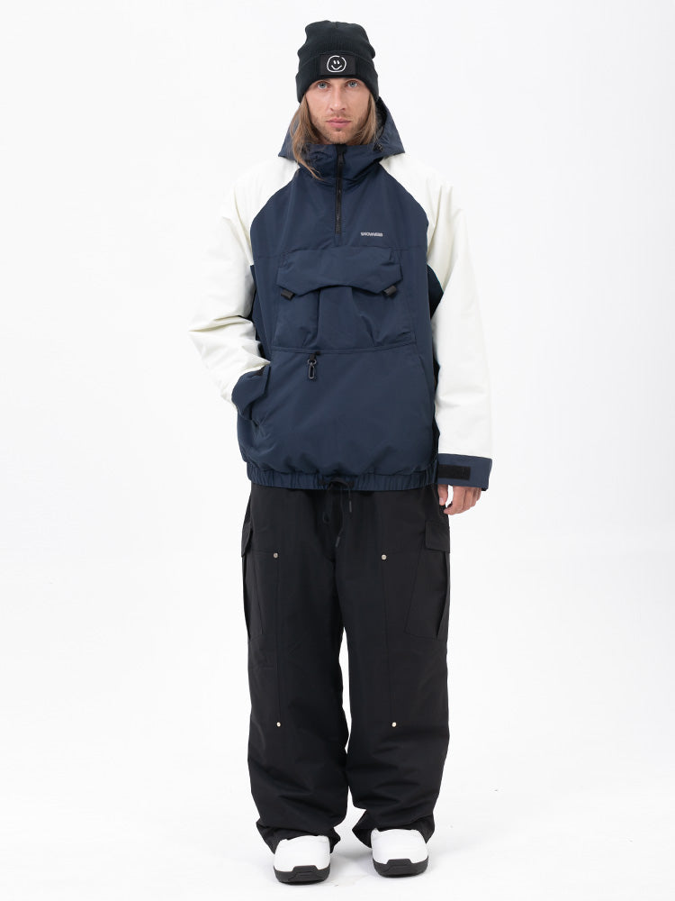 Freestyle-Mountain-Camo-Schneeanzug für Herren – Bomberjacke & Baggy-Hose-Set