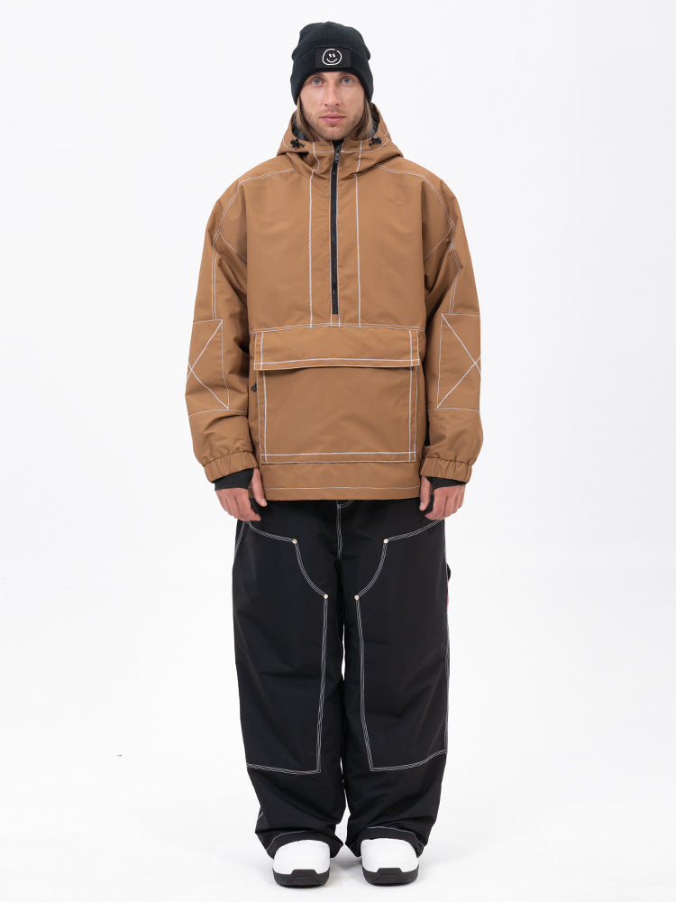 Mountain Vibe Pulloverjacke für Herren & Urban Freerider Baggy-Schneehose Set
