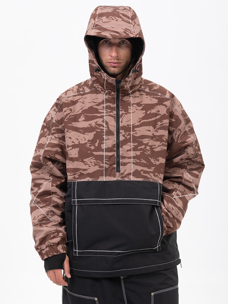 Mountain Vibe Streetstorm Pullover-Snowboardjacke für Herren – Ganzjahresjacke