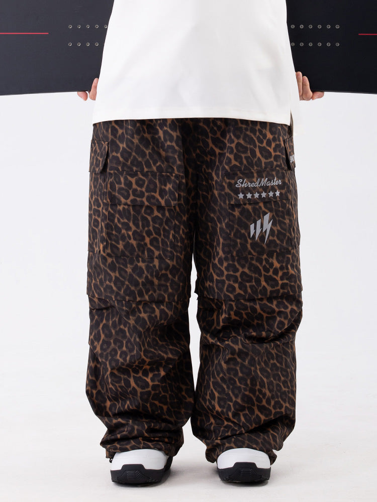 Damen Wild Soul Steeze Shred Master Baggy Street Cargo Camo Schneehose / Shorts