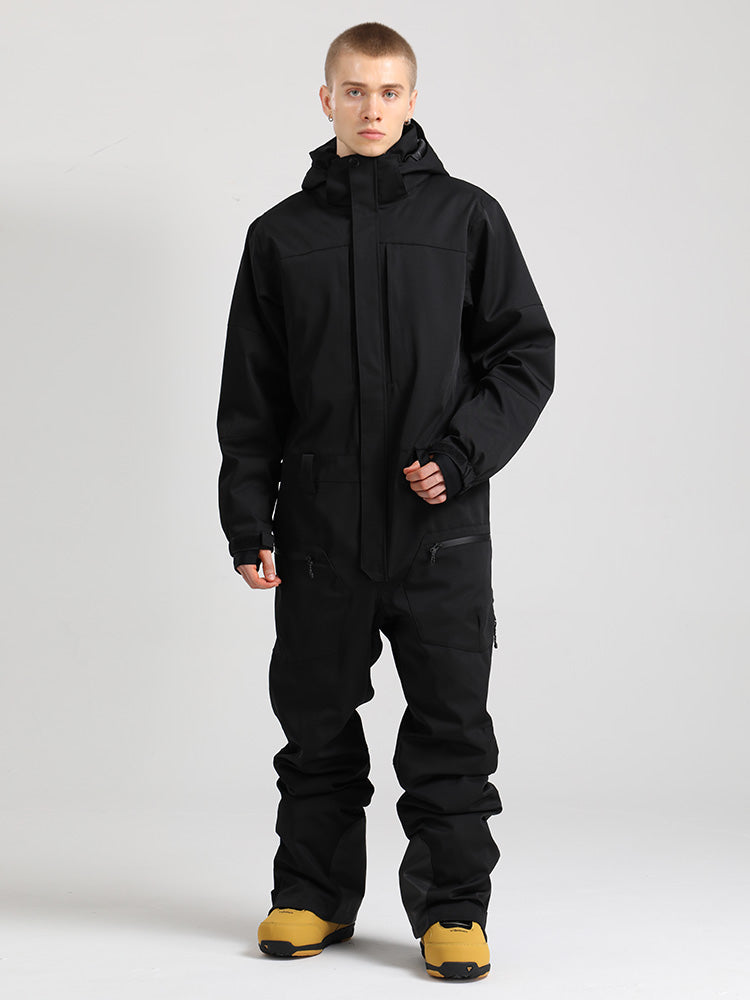 Herren All-Mountain Freerider Einteiler Skianzug Ganzkörper-Schneeanzüge