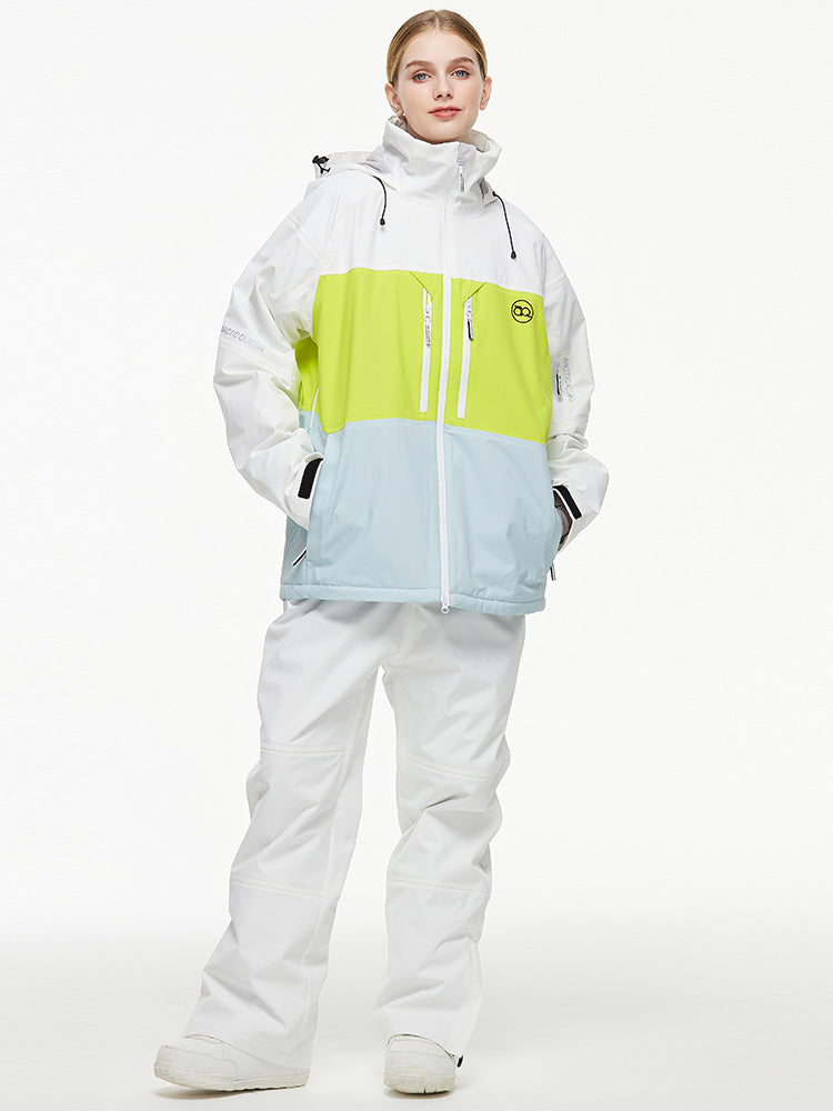 Arctic Queen Mountain Windbreaker Thermo-Schneeanzug für Damen mit Latzhose