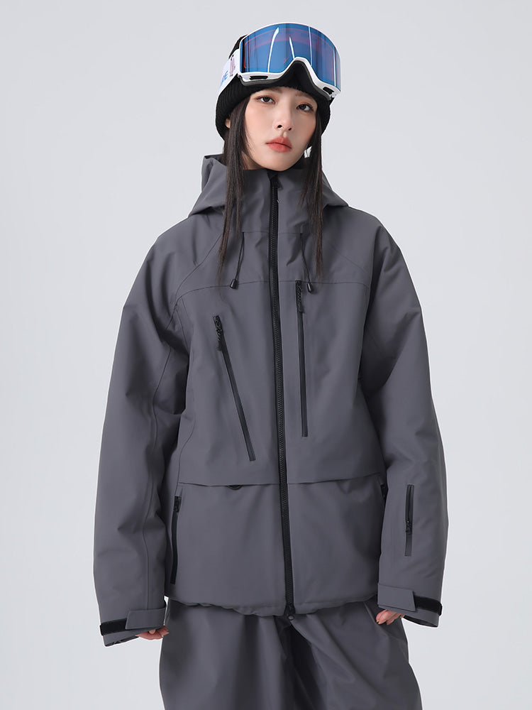 Searipe Unisex Urban Ridge Mountain Freeride Baggy Schneejacke für Damen und Herren