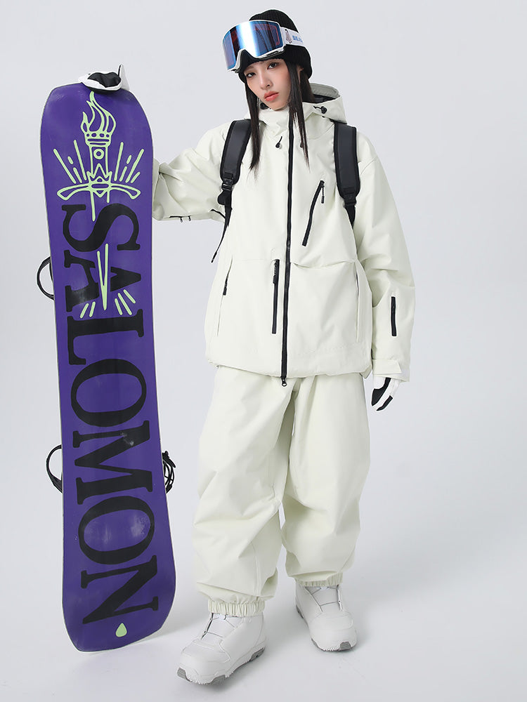 Searipe Unisex Strapazierfähiger Mountain Rider Allwetter-Schneeanzug für Damen und Herren