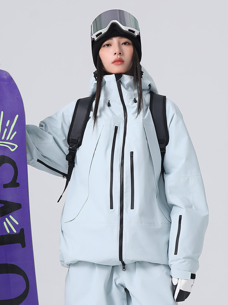 Searipe Unisex Strapazierfähige Mountain Rider All-Terrain Baggy Schneejacke für Damen und Herren
