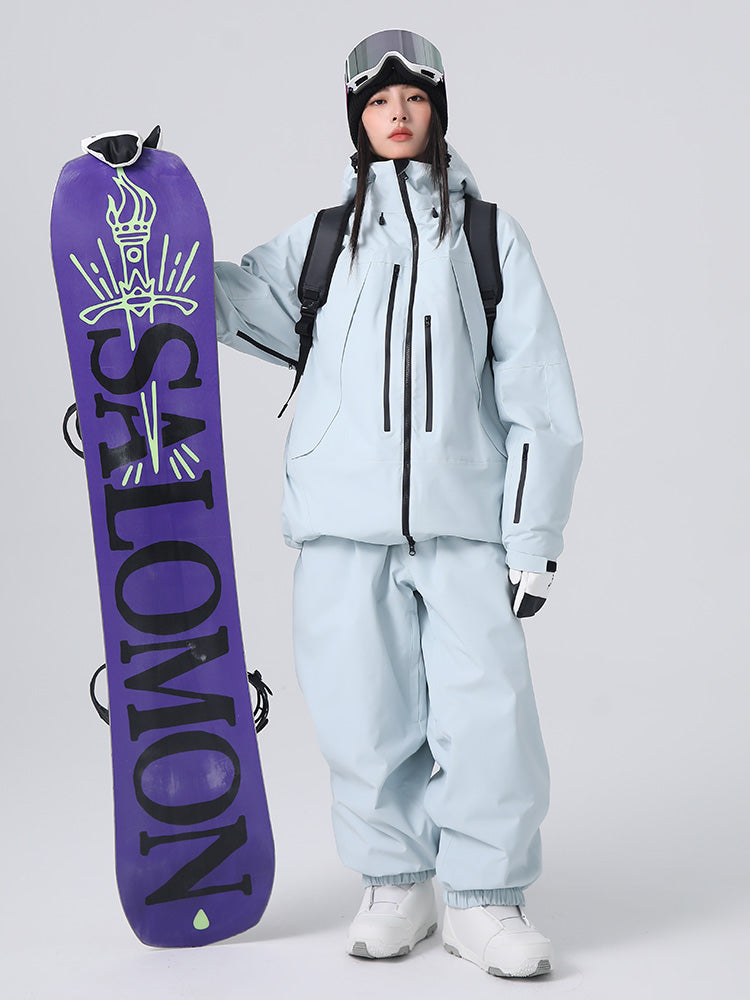 Searipe Unisex Strapazierfähiger Mountain Rider All-Terrain Baggy Schneeanzug für Damen und Herren